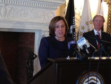 McElroy when she was picked by Gov. Chafee as RI's top public defender in 2012.