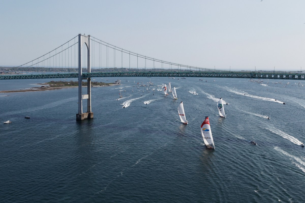 The Volvo Ocean Race during the 2015 stopover in Newport.