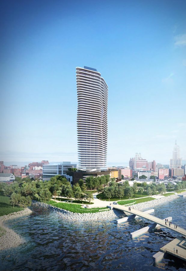 Proposed design for the Hope Point Tower, which would be located near downtown.