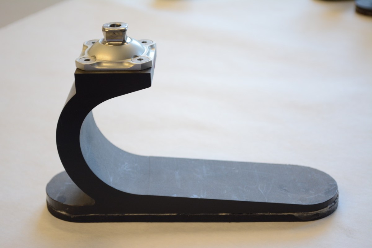 The low-cost prosthetic foot developed by Amos Winter and his team.