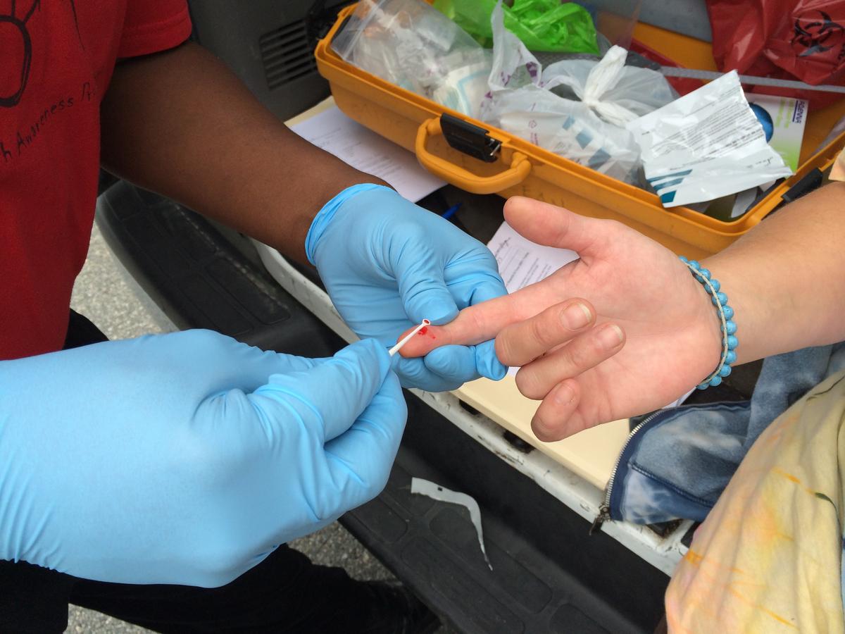 A patient gets tested for hepatitis C
