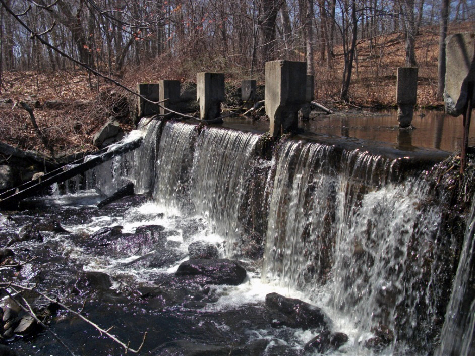 Shady Lea dam in the Mattatuxet River.