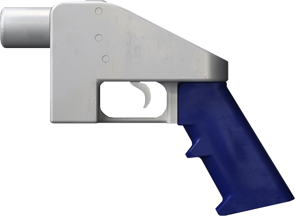 An example of a 3-D printed gun.