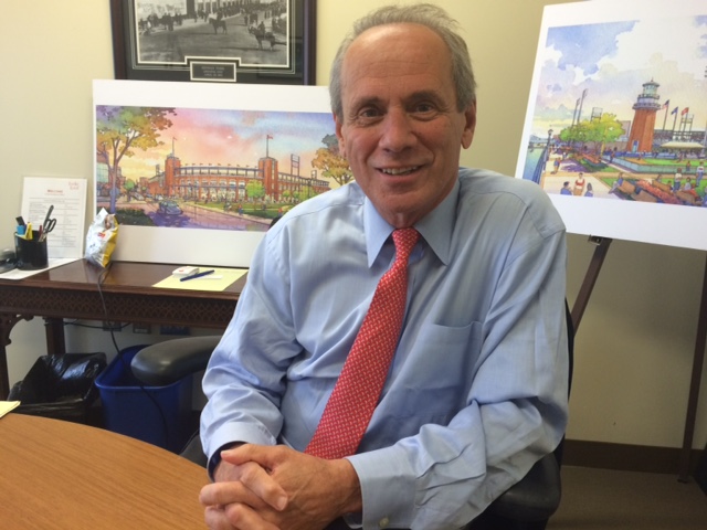 PawSox Chairman Larry Lucchino, shown in 2015, when the team was hoping to build a stadium in Providence.