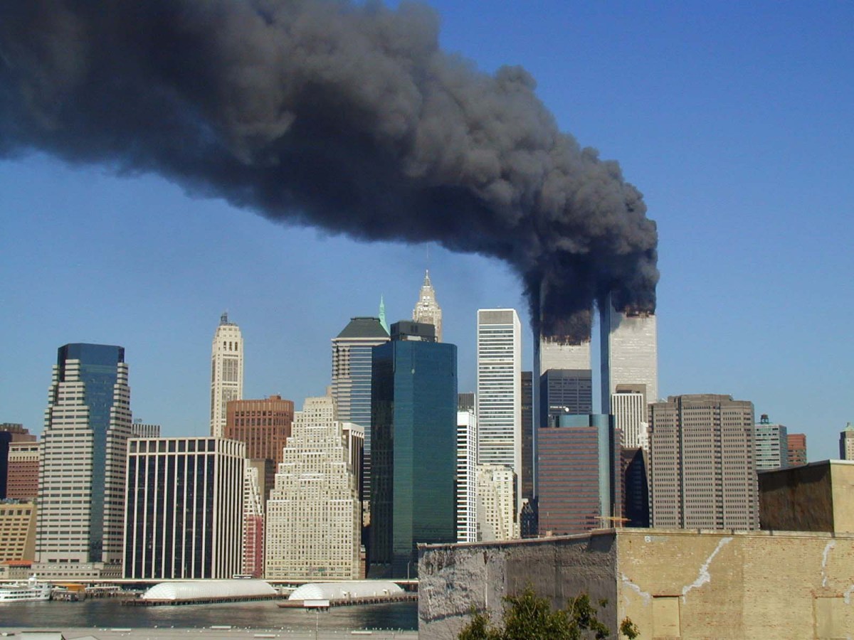 World Trade Center Smoking on September 11, 2001.