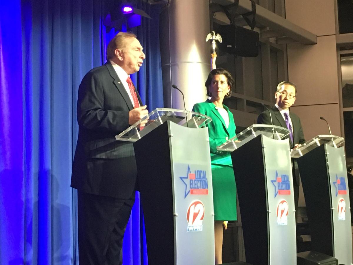 Trillo, Raimondo and Fung during the debate.