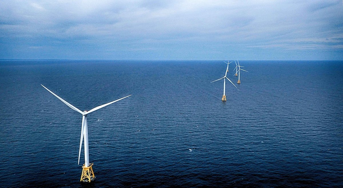 The Block Island Wind Farm.