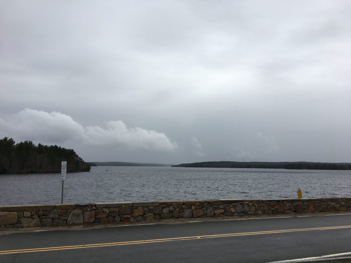 The Scituate Reservoir, looking northwest from the dam.