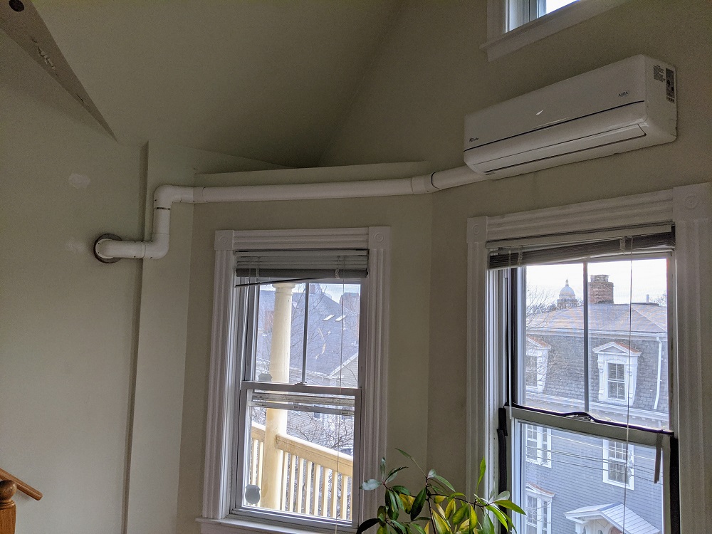 wall-mounted heat pump