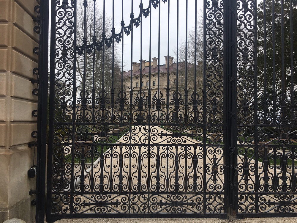 The gate at The Breakers in Newport, R.I.