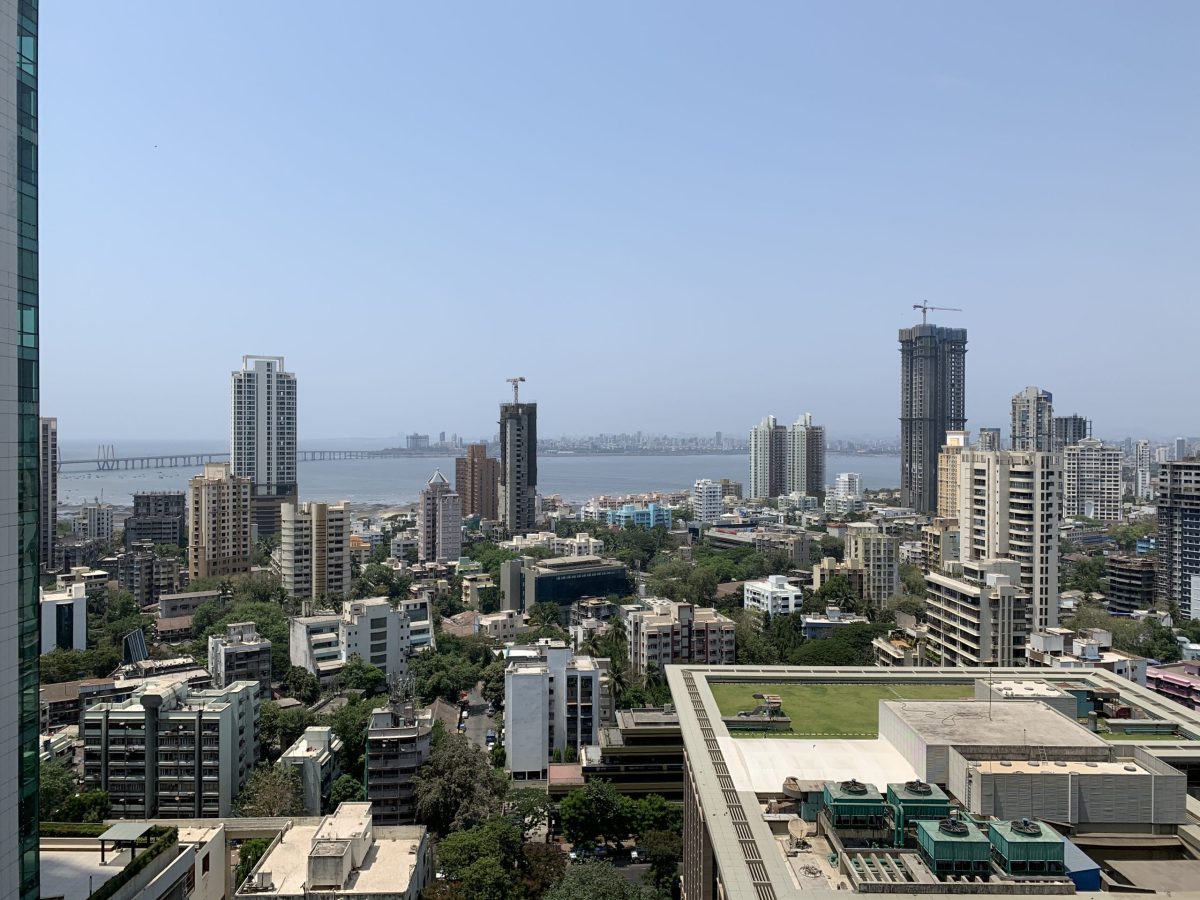 The skyline in Mumbai, India
