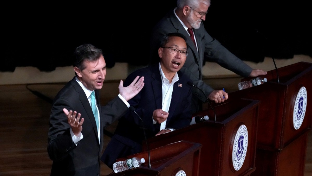 Democrat Seth Magaziner, Republican Allan Fung and Independent William Gilbert are all running to represent the Second Congressional District.