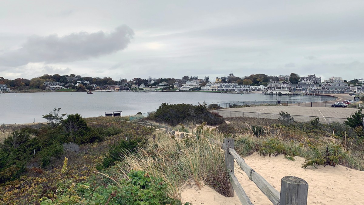 The view of Watch Hill Cove from Napatree Point Conservation Area in Westerly. The cove was once a federally authorized anchorage area, where U.S. law required access be open to all boaters on equal terms.