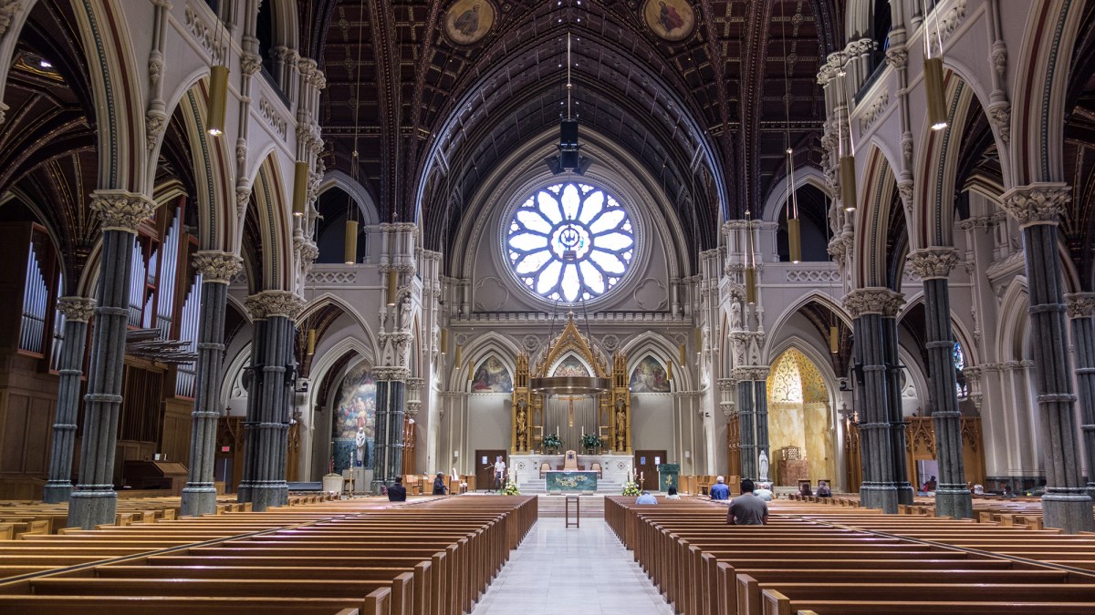 The Cathedral of Sts. Peter and Paul is the seat of the Bishop of Providence.