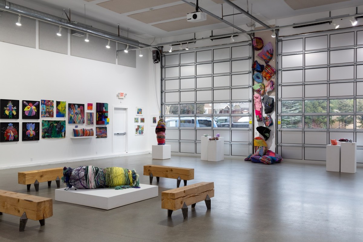 Jamestown Arts Center main gallery was once used for repairing boats