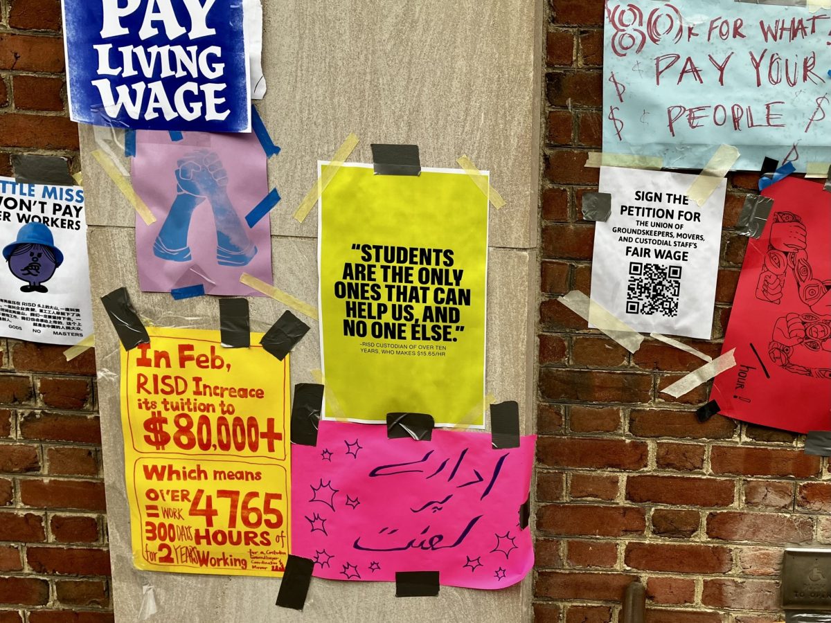 Custodians, groundskeepers and movers at RISD have been striking since April 3.