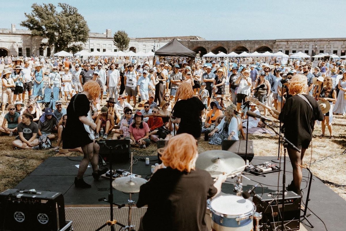 This week we talked with Roz Raskin of Nova One, pictured at Newport Folk Festival in 2022.