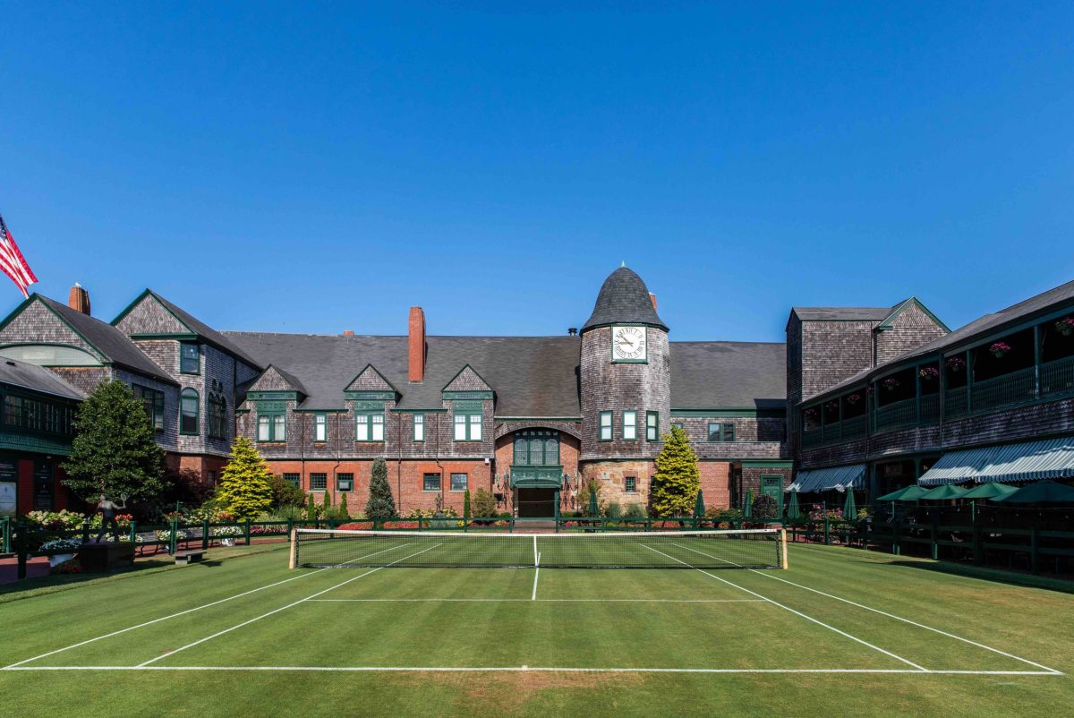 The Horseshoe Court is one of the historic grass courts at Newport’s International Tennis Hall of Fame. The ITHF announced its Infosys Hall of Fame will be played for the last time in July 2024.