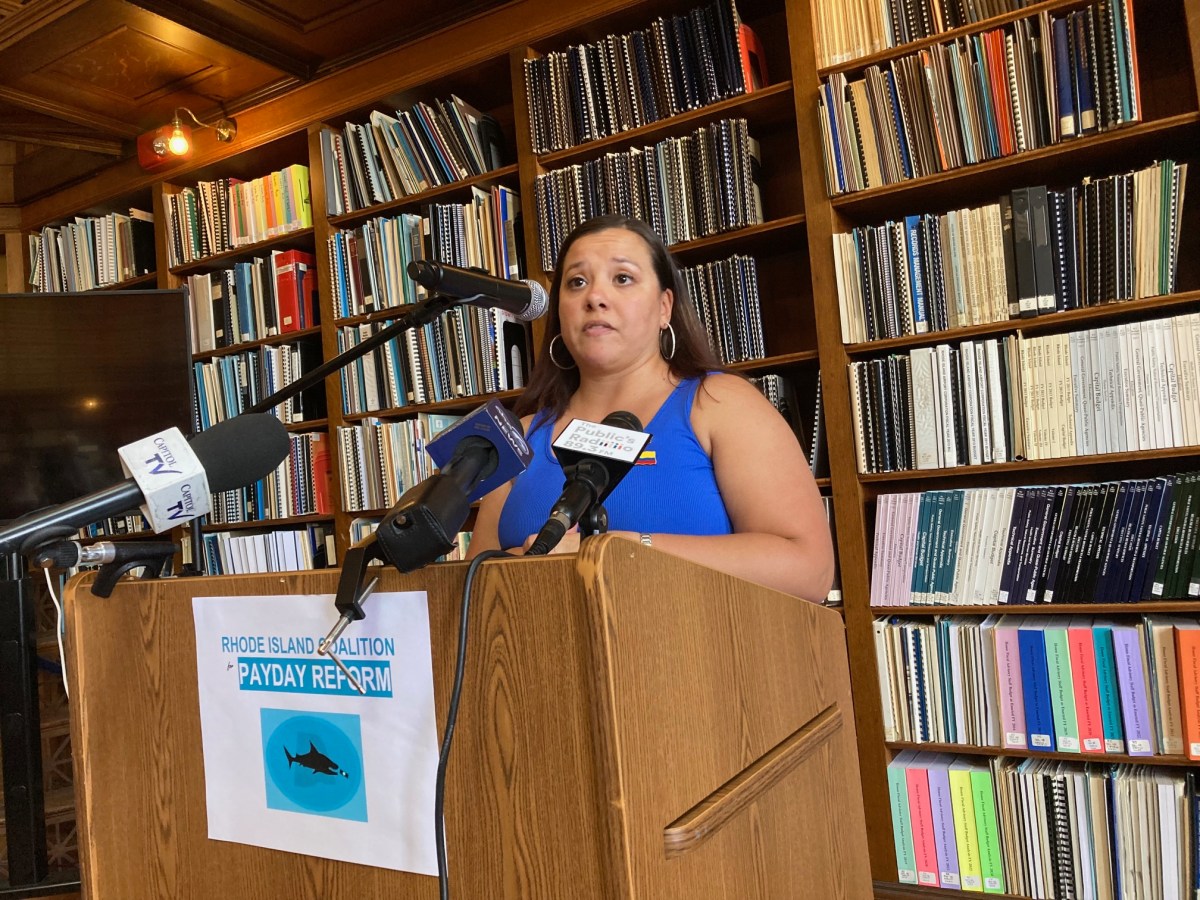 Rep. Alzate said payday lending hurts needy people.