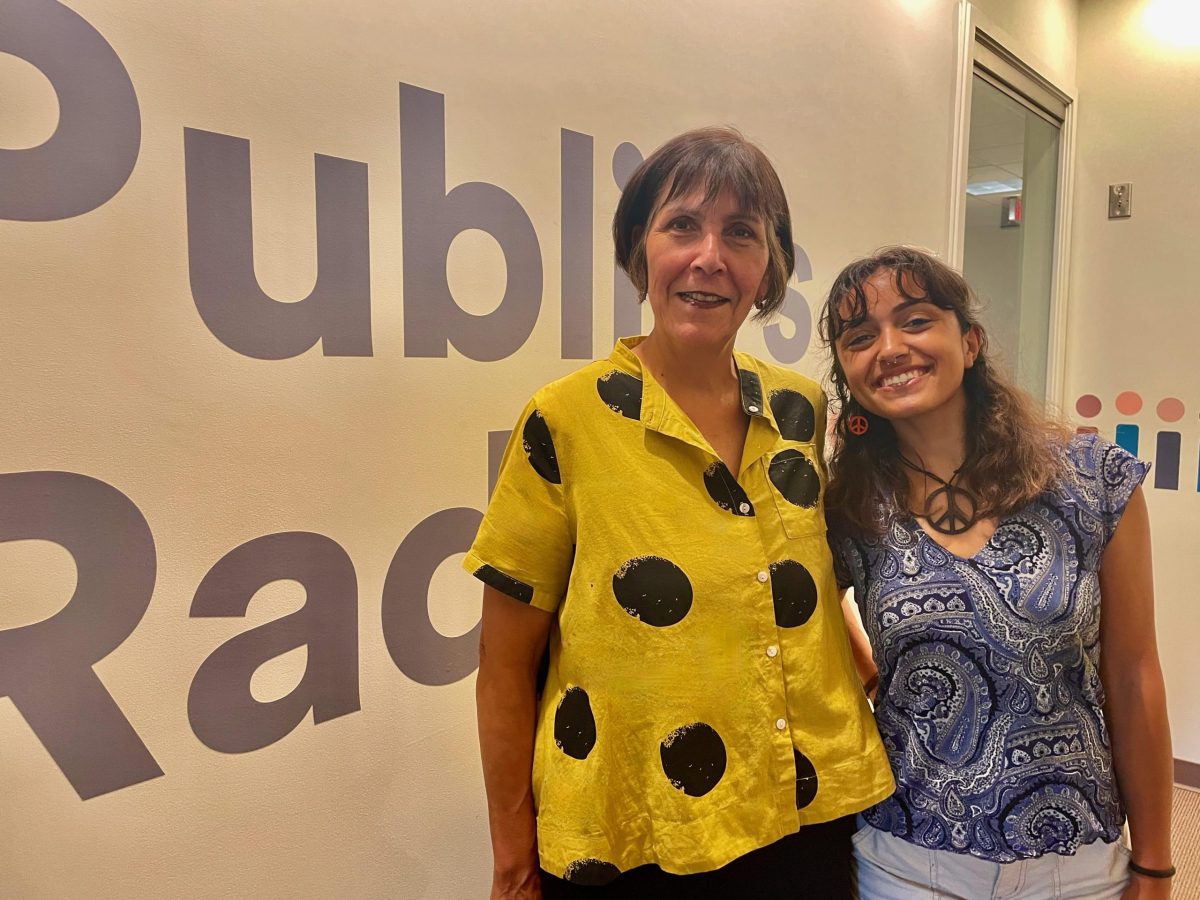Marta Martinez (left) and Laura Tamayo (right). Martinez is the founder and community oral historian of Nuestras Raíces, an oral history project of the Rhode Island Latino community. Tamayo is a student at Brown University who’s been working on the project.