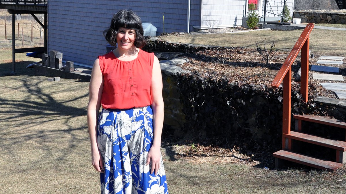 Jessica Purcell is pictured at her home in Richmond.