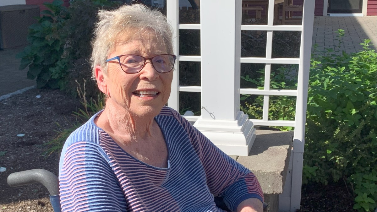 Karen Dannin, 87, a resident of Bethany Home in Providence, R.I. is waiting for the COVID-19 vaccine