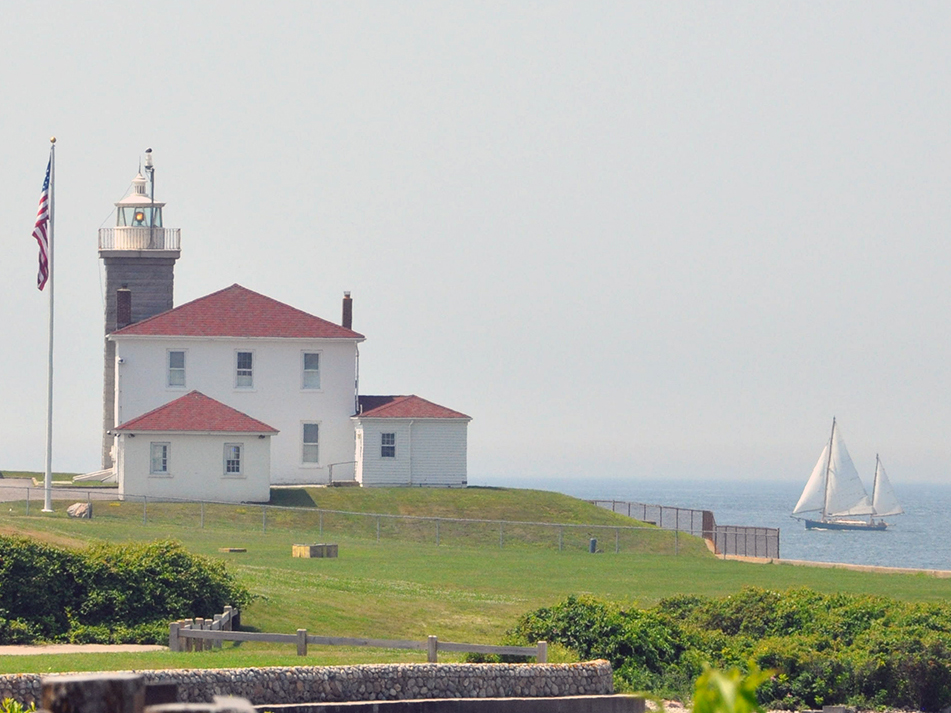 The Watch Hill Lighthouse in Westerly.