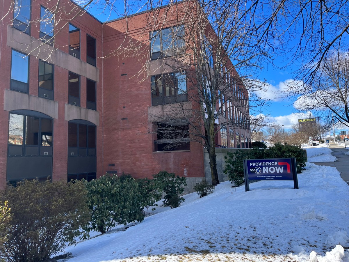 ABC6 headquarters as pictured from outside on a sunny day with snow on the ground.