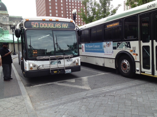 RIPTA Bus at Kennedy Plaza