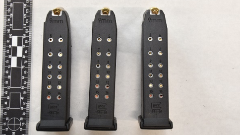 Rhode Island State Police say they confiscated these high-capacity magazines from a suspect’s home in August 2023.