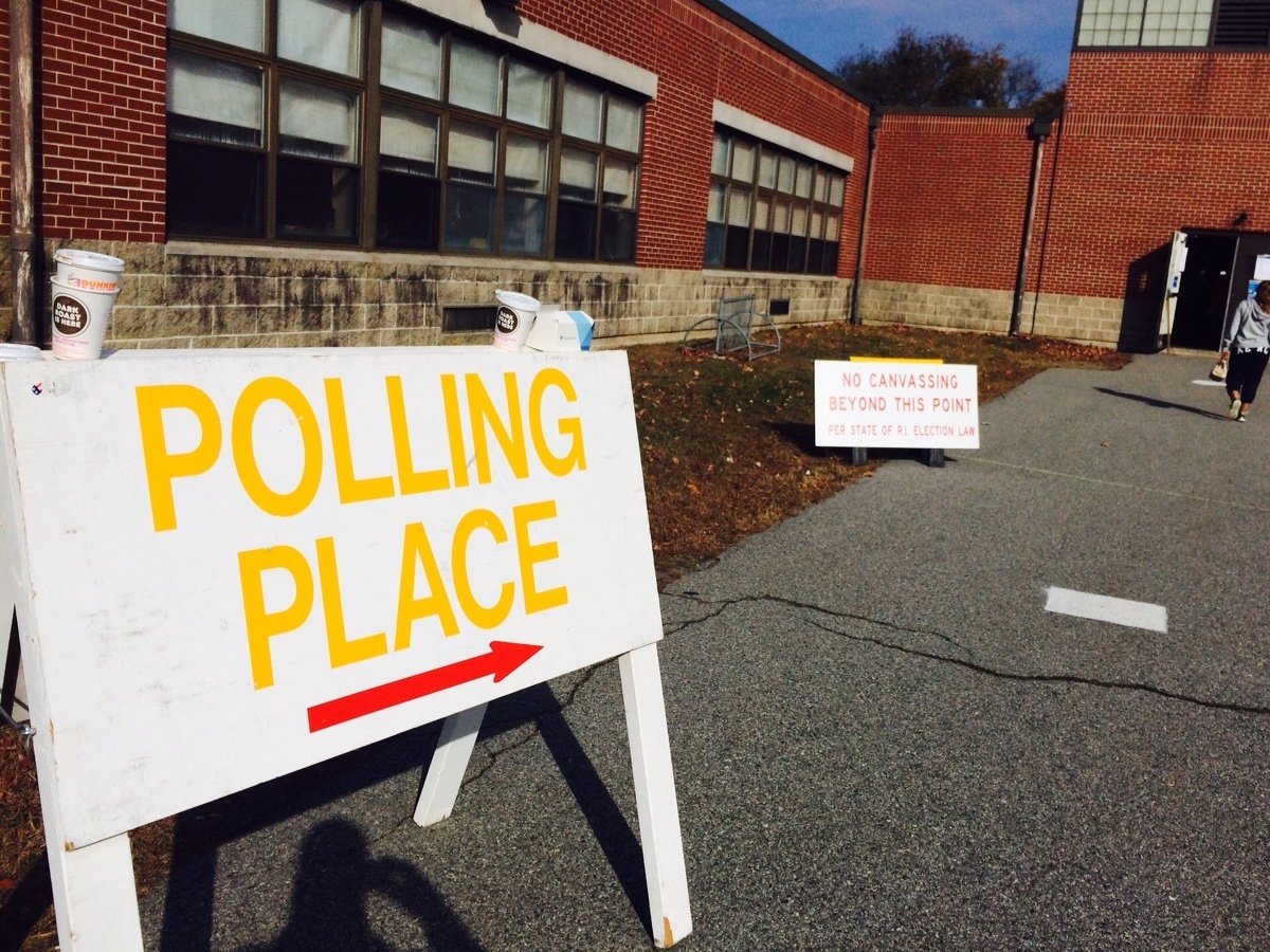 Polling place sign
