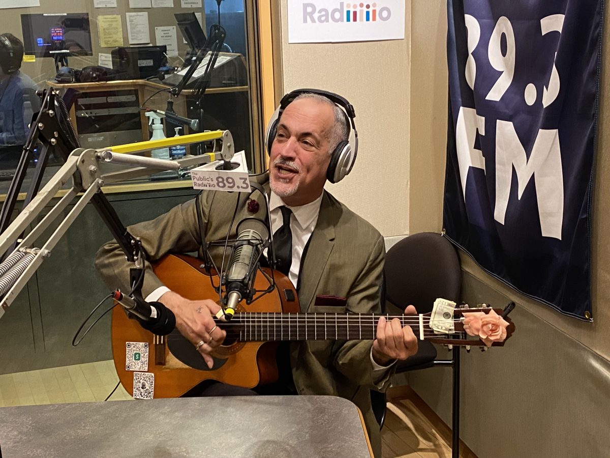 Gian Carlo Buscaglia performing in the studio