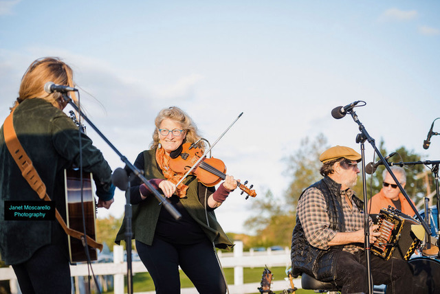 musicians playing outside