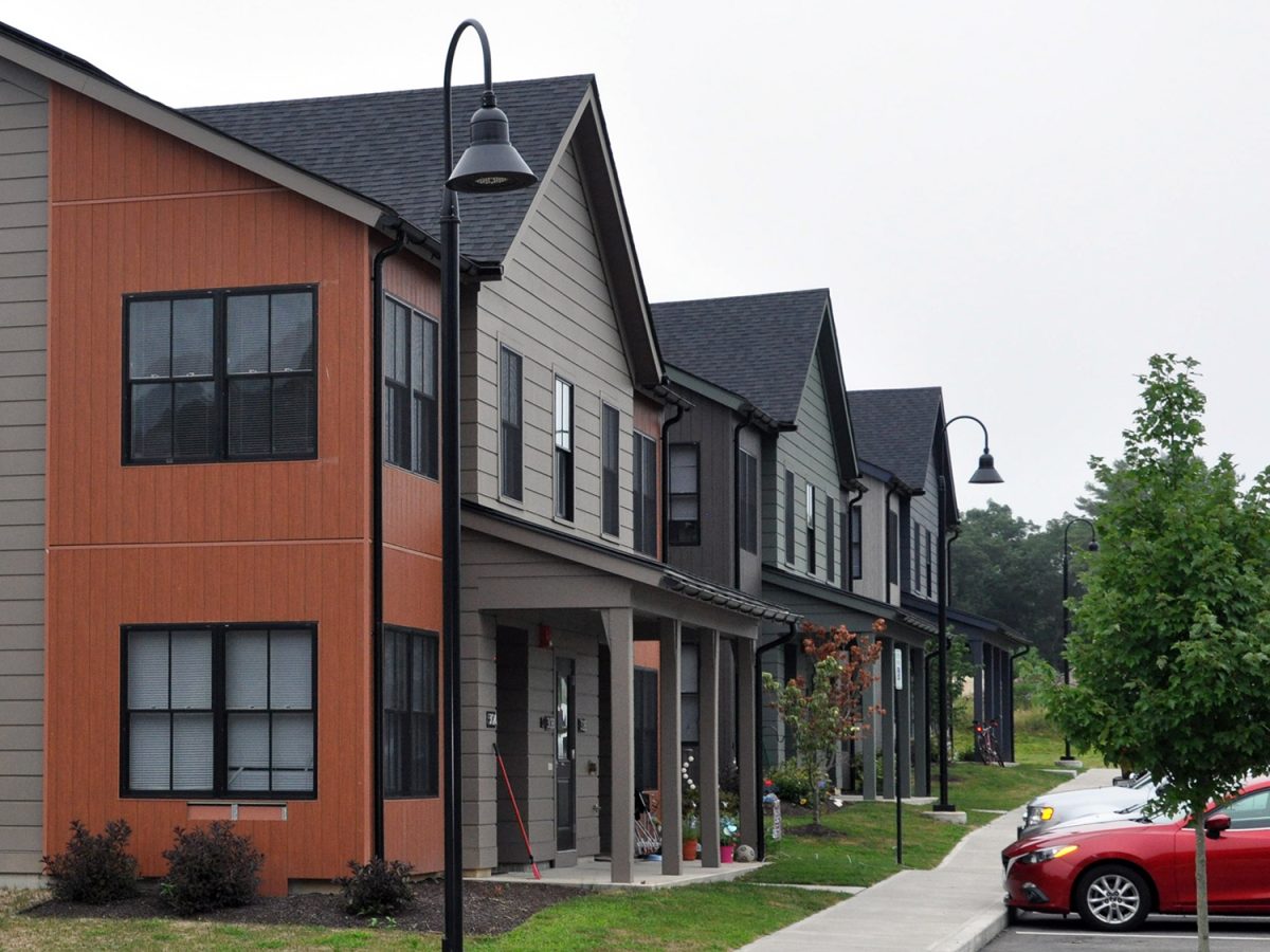 Pine View Apartments in Exeter is pictured here. Women’s Development Corporation completed construction of the 40-unit development in 2022. Pine View houses people living on 30 to 60% of the area median income.