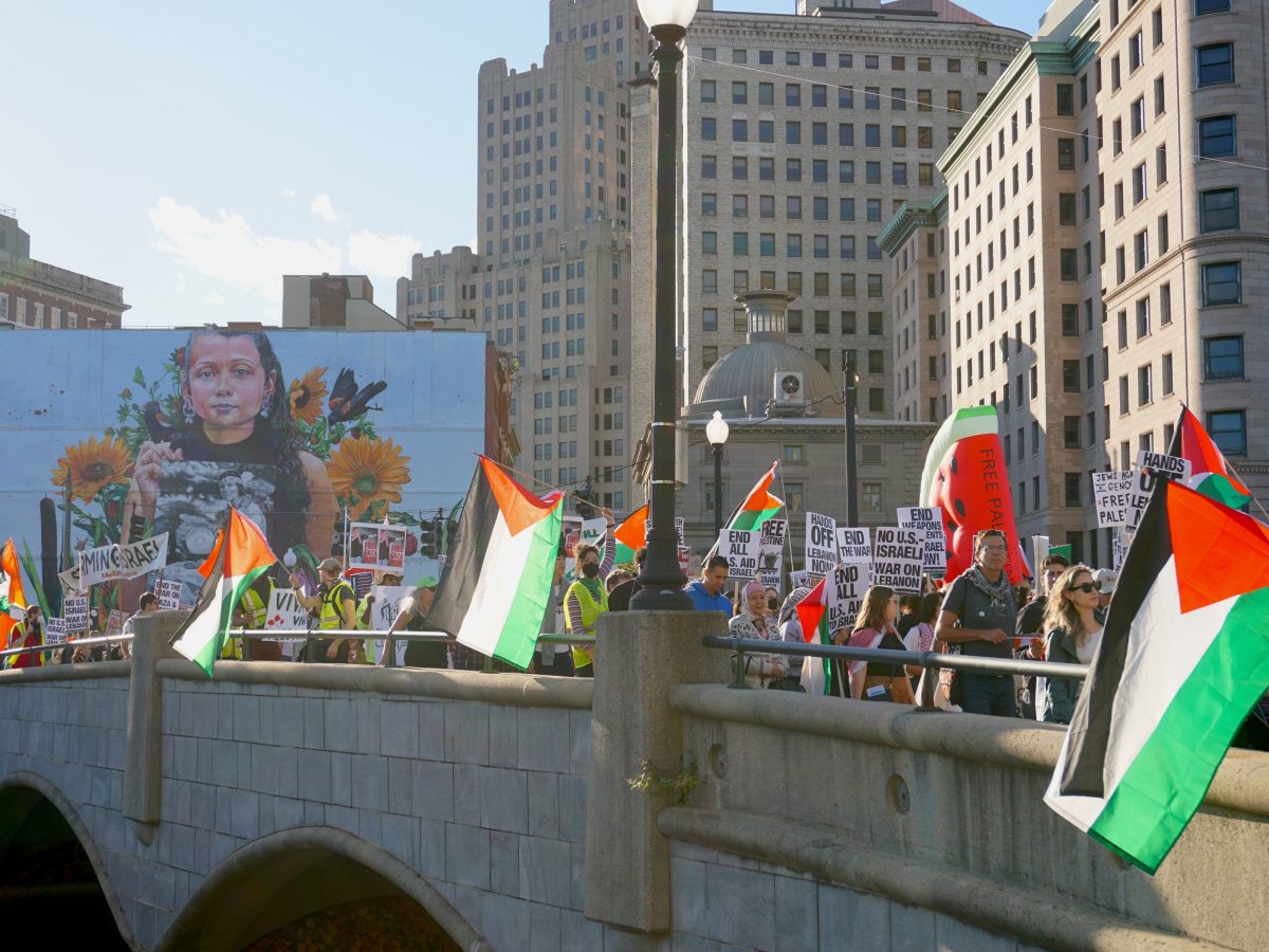 pro-Palestine march in Providence October 5 2024